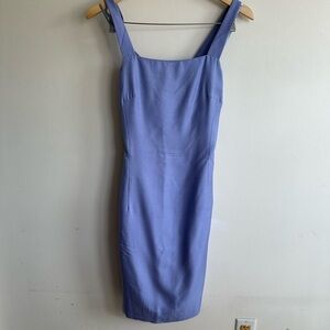 Ann Taylor 100% Silk Periwinkle Cross back Strap Dress Women’s 4